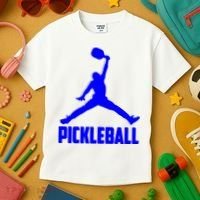 Blue Pickleball Sports Logo Kids T-Shirt thumb 3