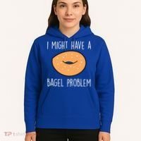 Bagel Problem Saying Bagels Funny Bagel Lover Baking Gift Hoodie thumb 5