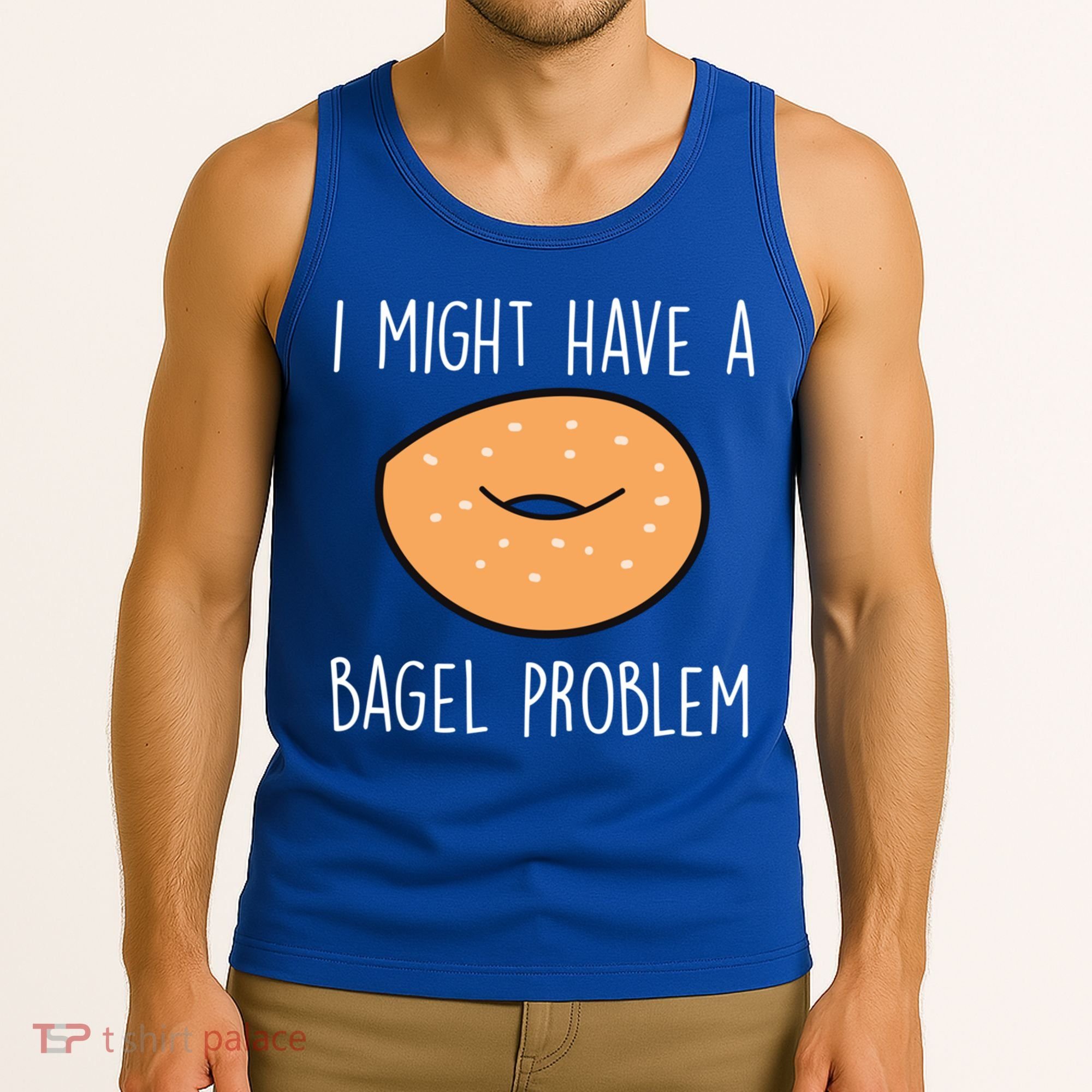 Bagel Problem Saying Bagels Funny Bagel Lover Baking Gift Tank Top
