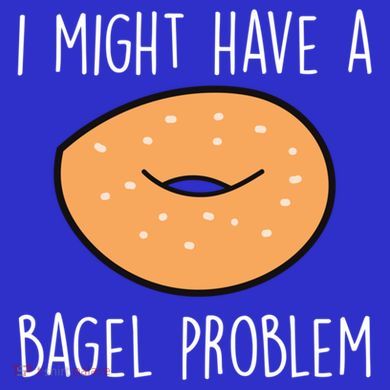 Bagel Problem Saying Bagels Funny Bagel Lover Baking Gift Kids Hoodie
