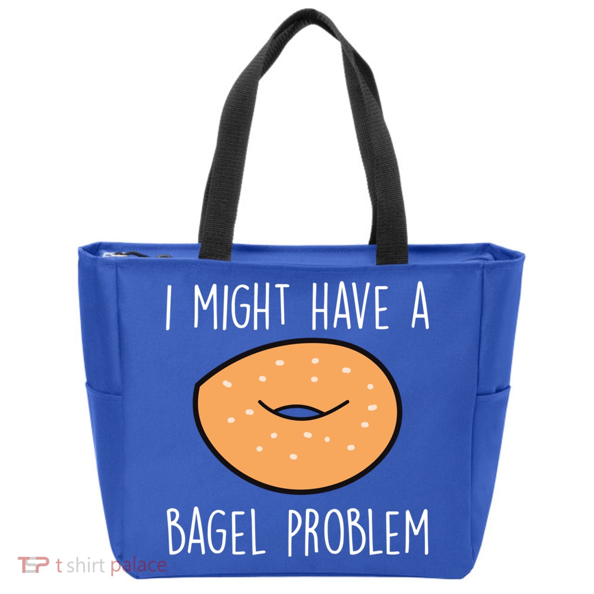 Bagel Problem Saying Bagels Funny Bagel Lover Baking Gift Tote Bag