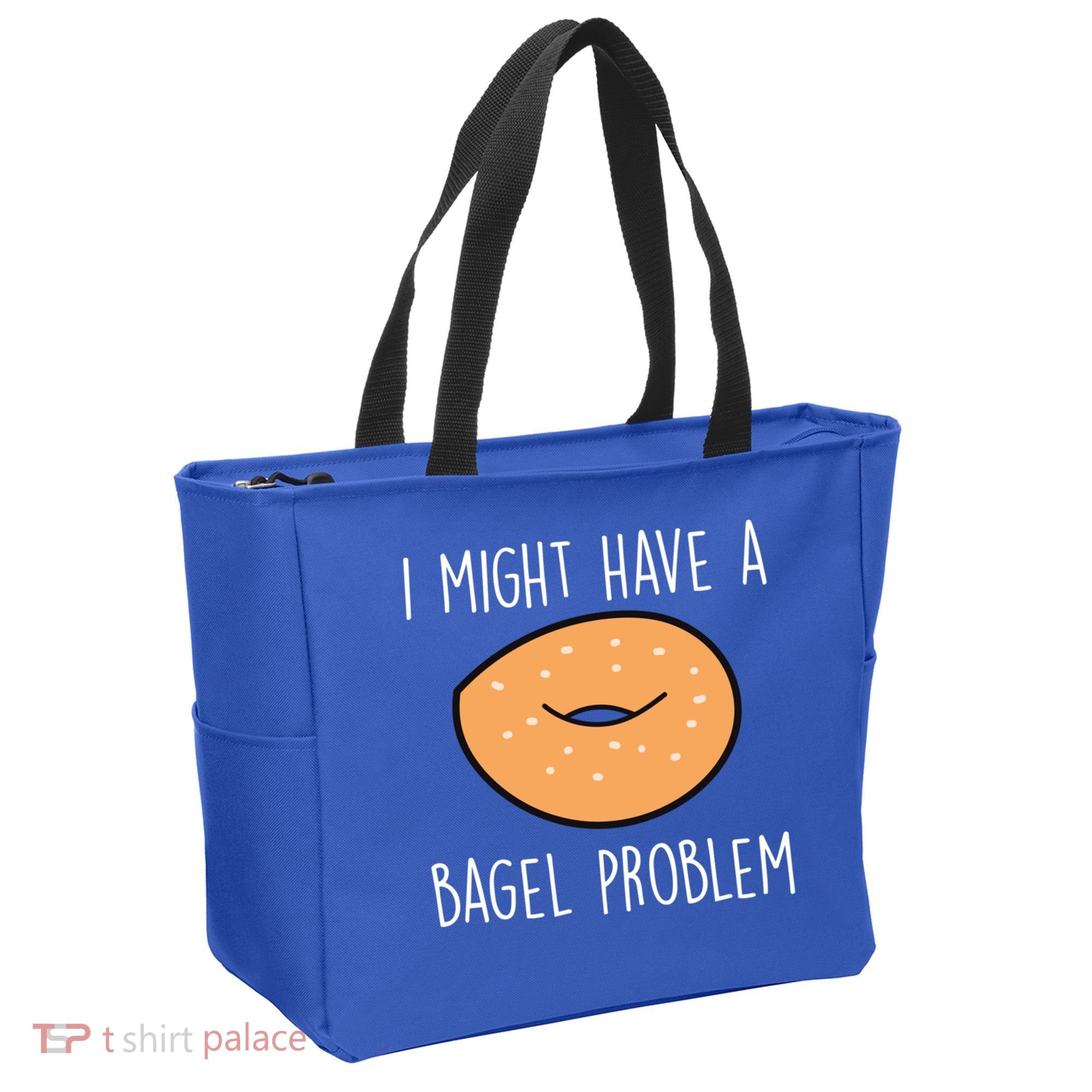 Bagel Problem Saying Bagels Funny Bagel Lover Baking Gift Tote Bag