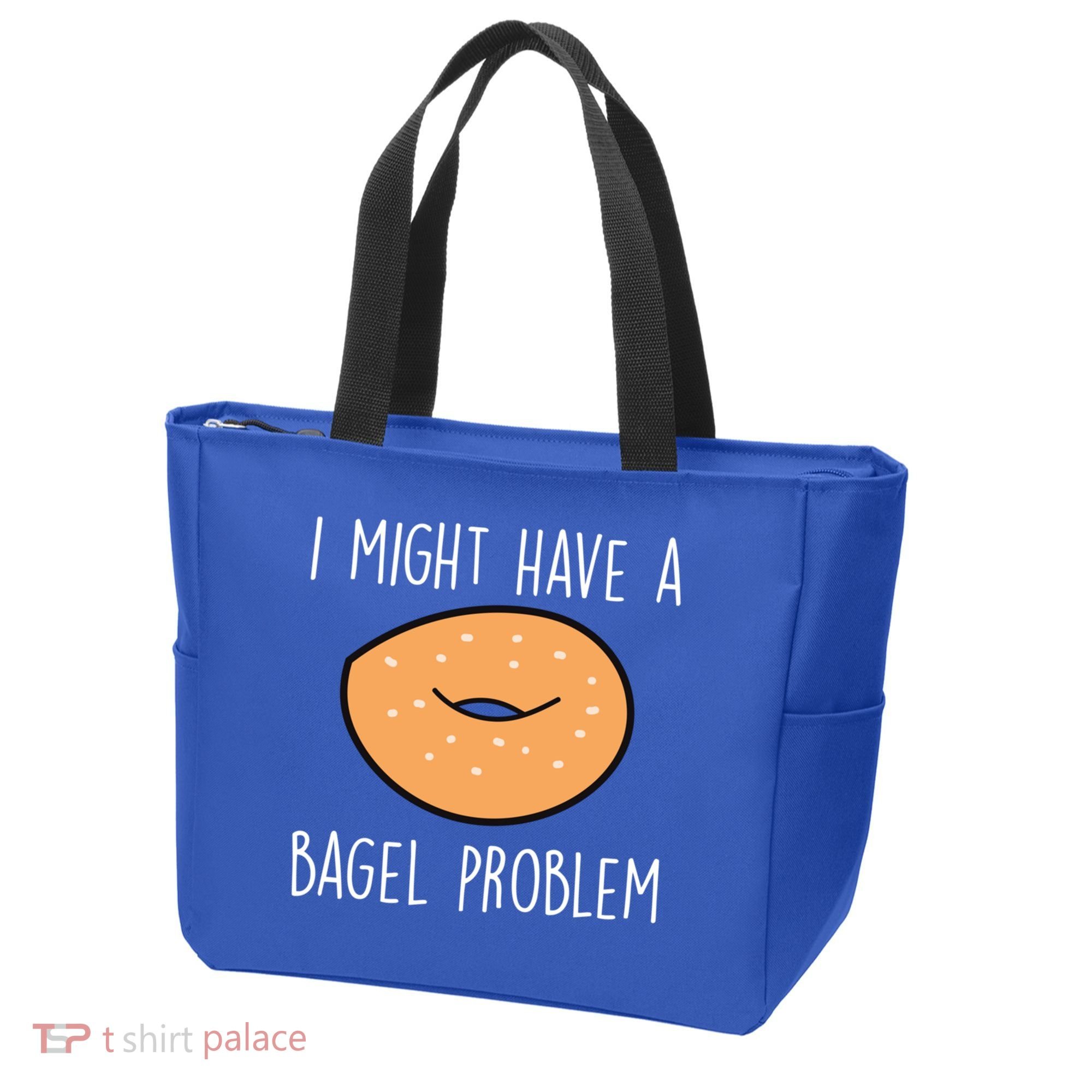 Bagel Problem Saying Bagels Funny Bagel Lover Baking Gift Tote Bag