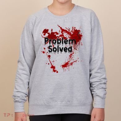 Bloody Problem Solved Halloween Women's Sweatshirt