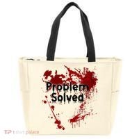 Bloody Problem Solved Halloween Tote Bag thumb 0