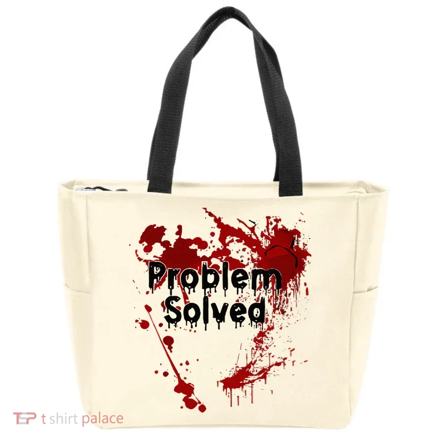 Bloody Problem Solved Halloween Tote Bag