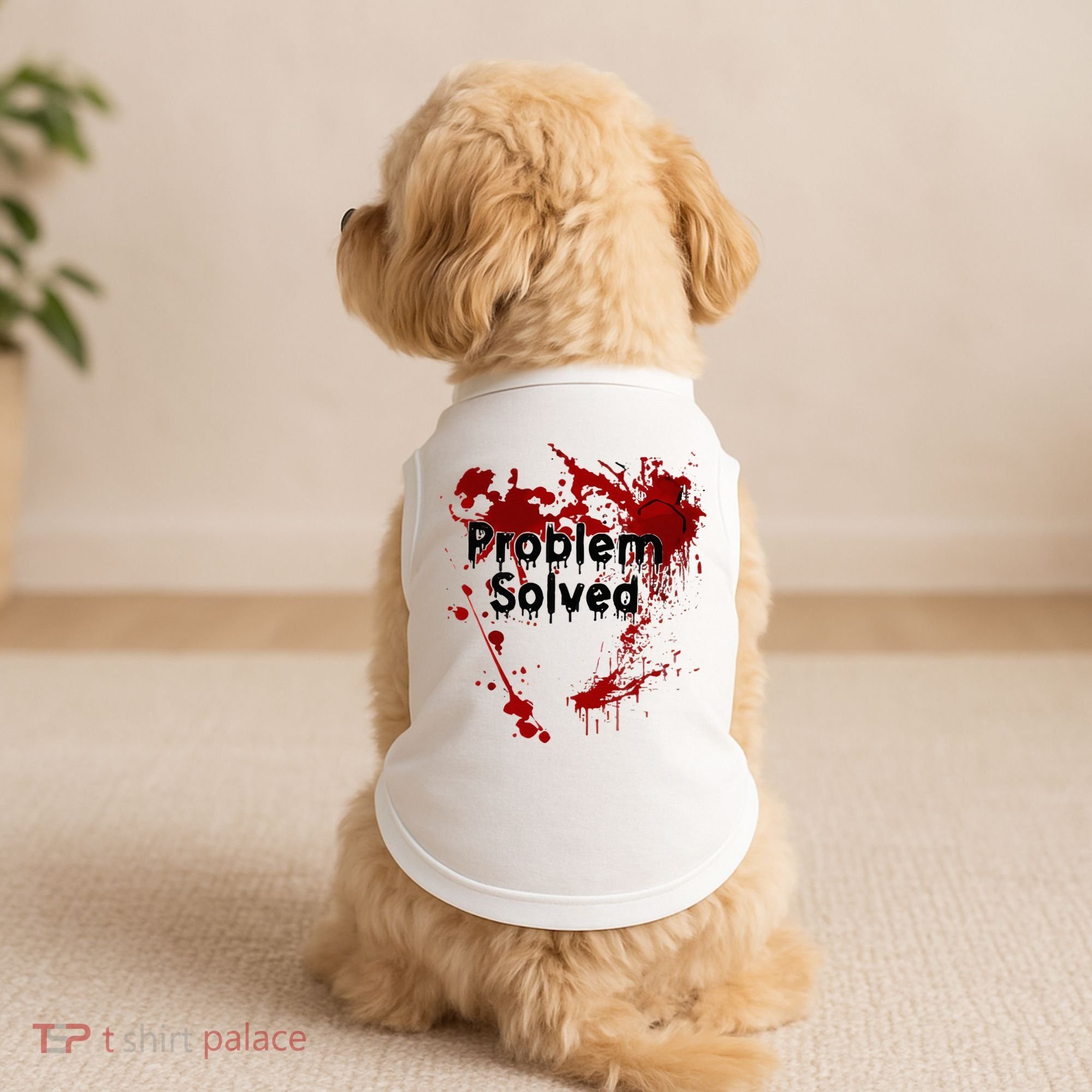 Bloody Problem Solved Halloween Doggie Tank