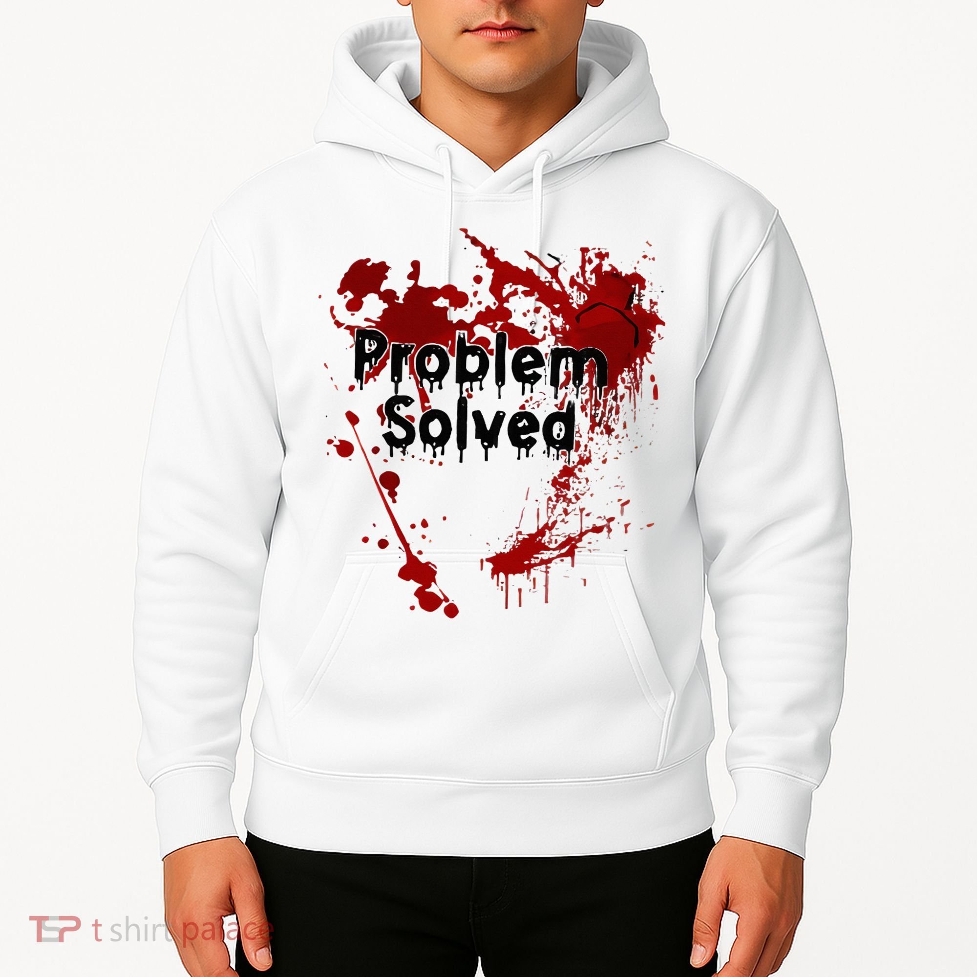 Bloody Problem Solved Halloween Hoodie