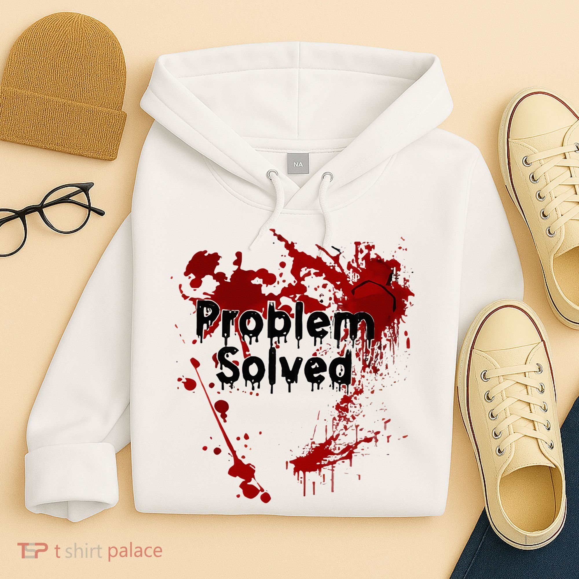 Bloody Problem Solved Halloween Hoodie