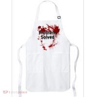 Bloody Problem Solved Halloween Apron thumb 0