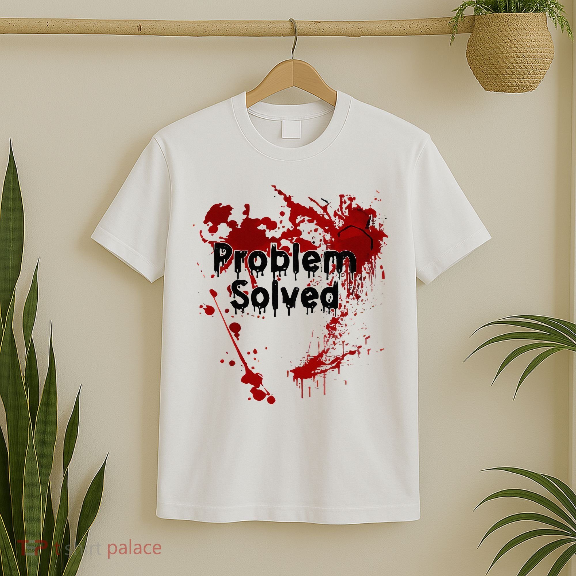 Bloody Problem Solved Halloween T-Shirt