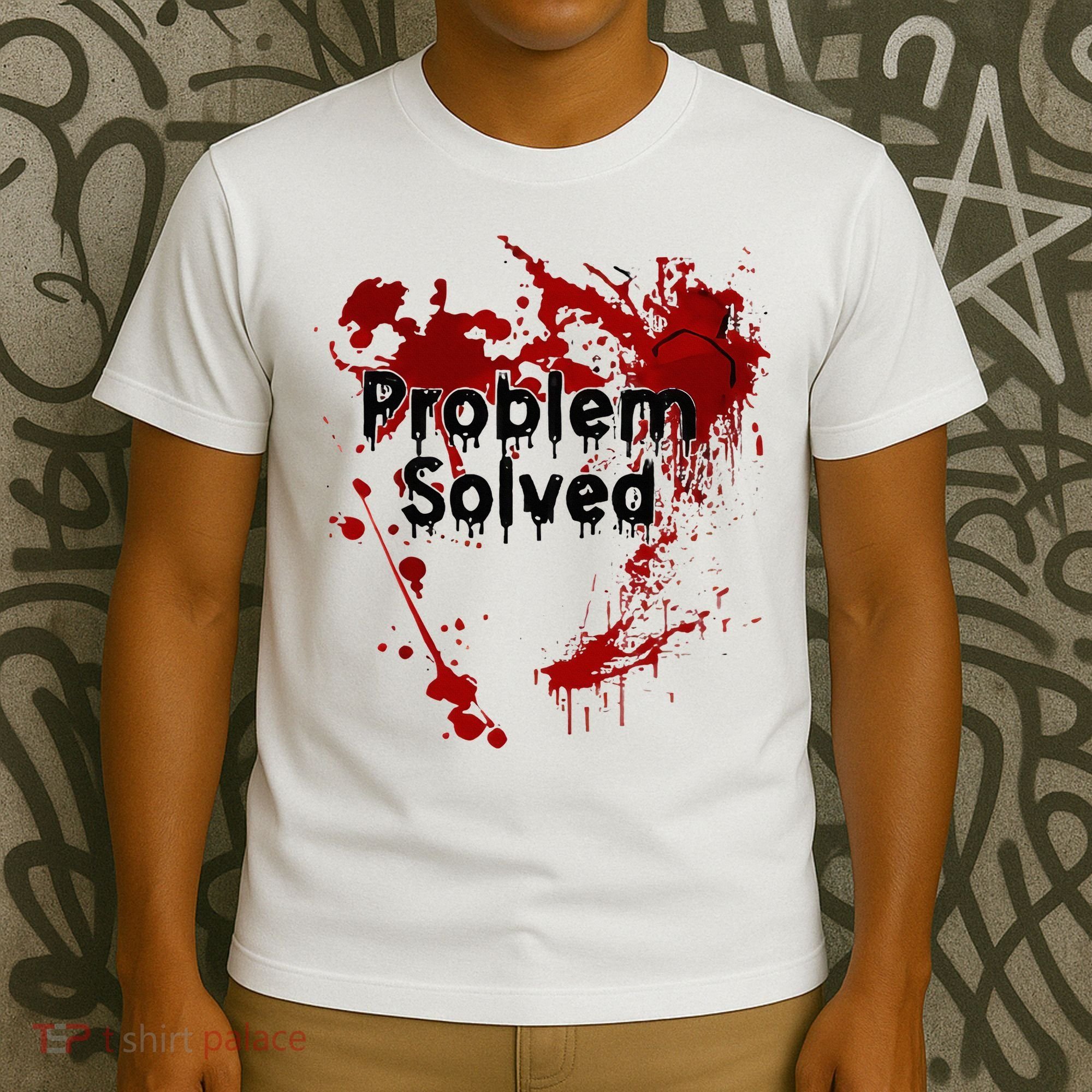 Bloody Problem Solved Halloween T-Shirt