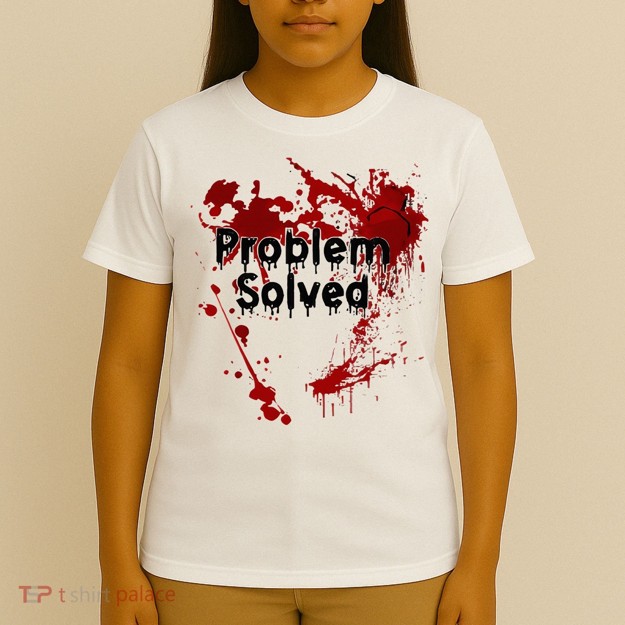 Bloody Problem Solved Halloween T-Shirt