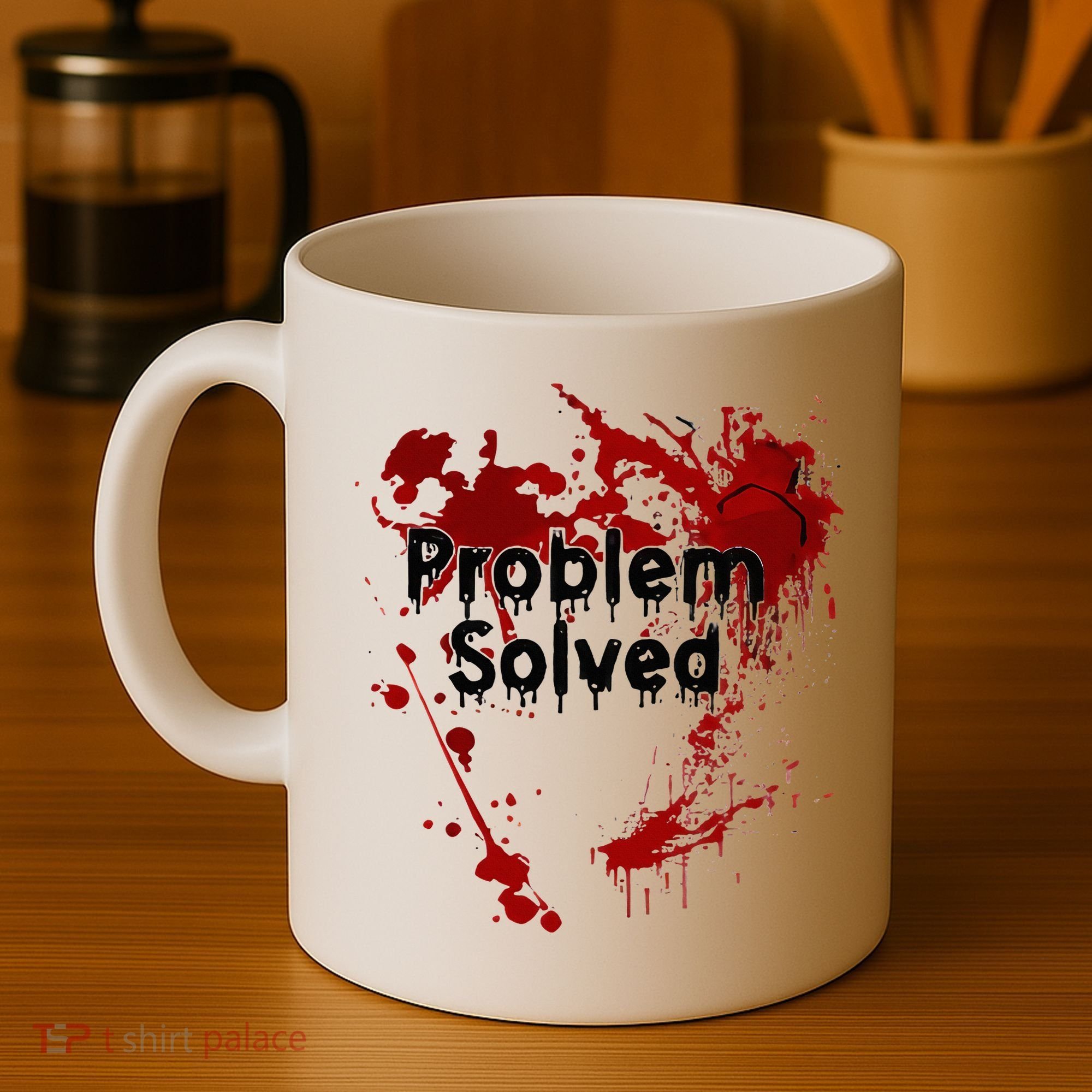 Bloody Problem Solved Halloween Coffee Mug