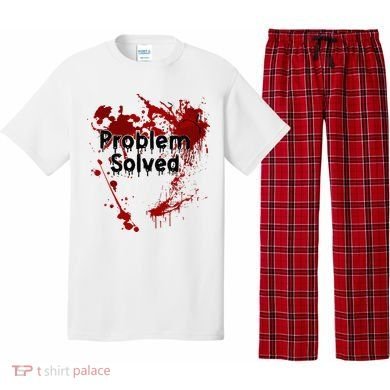Bloody Problem Solved Halloween Pajama Set