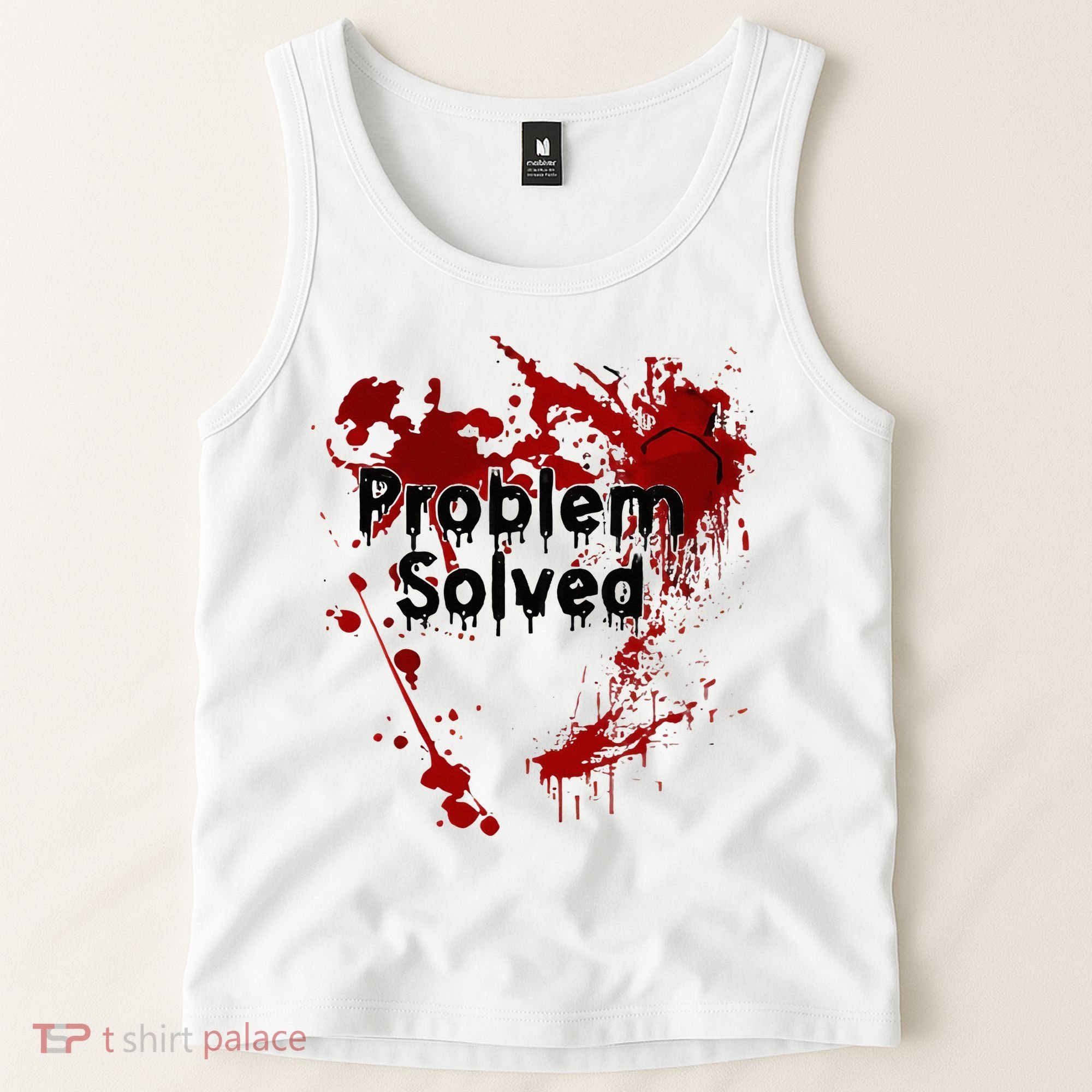 Bloody Problem Solved Halloween Tank Top
