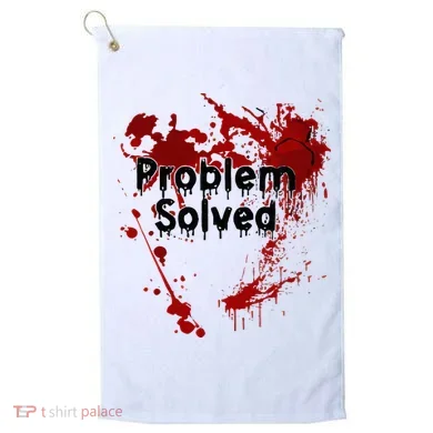 Bloody Problem Solved Halloween Golf Towel