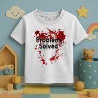 Bloody Problem Solved Halloween Toddler T-Shirt thumb 3