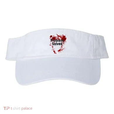 Bloody Problem Solved Halloween Visor