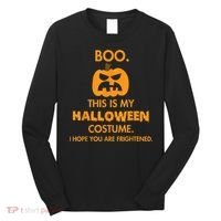 Boo Pumpkin Sarcastic Funny Halloween Costume Long Sleeve Shirt thumb 0