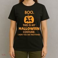 Boo Pumpkin Sarcastic Funny Halloween Costume T-Shirt thumb 4