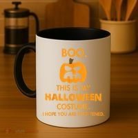 Boo Pumpkin Sarcastic Funny Halloween Costume Coffee Mug thumb 4