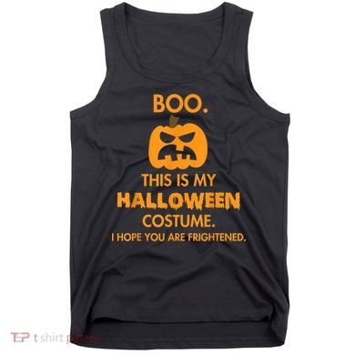 Boo Pumpkin Sarcastic Funny Halloween Costume Tank Top
