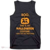 Boo Pumpkin Sarcastic Funny Halloween Costume Tank Top thumb 0