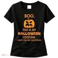 Boo Pumpkin Sarcastic Funny Halloween Costume Women's T-Shirt thumb 0