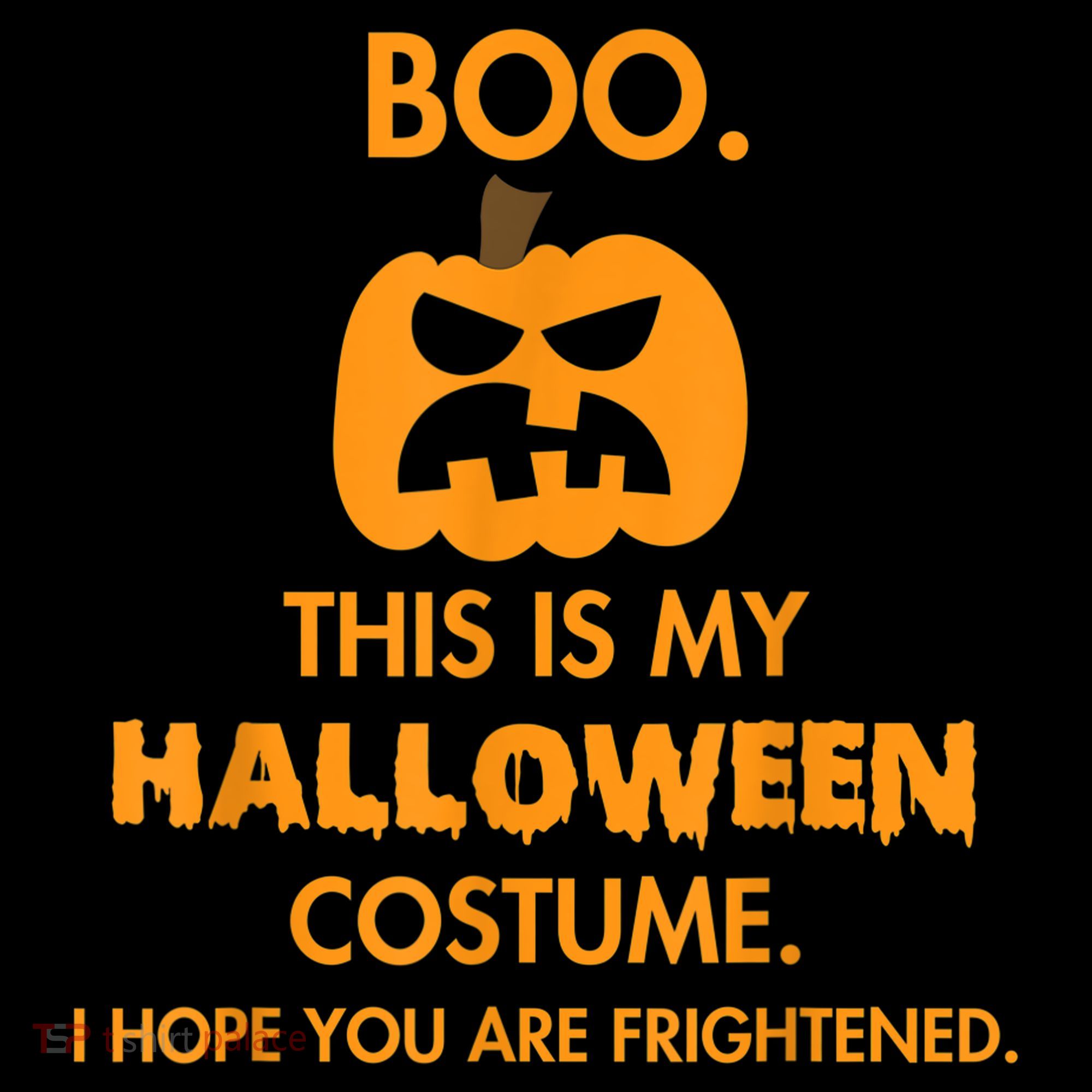 Boo Pumpkin Sarcastic Funny Halloween Costume Kids Sweatshirt