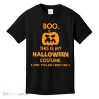 Boo Pumpkin Sarcastic Funny Halloween Costume Kids T-Shirt thumb 0
