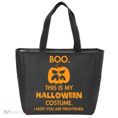 Boo Pumpkin Sarcastic Funny Halloween Costume Tote Bag