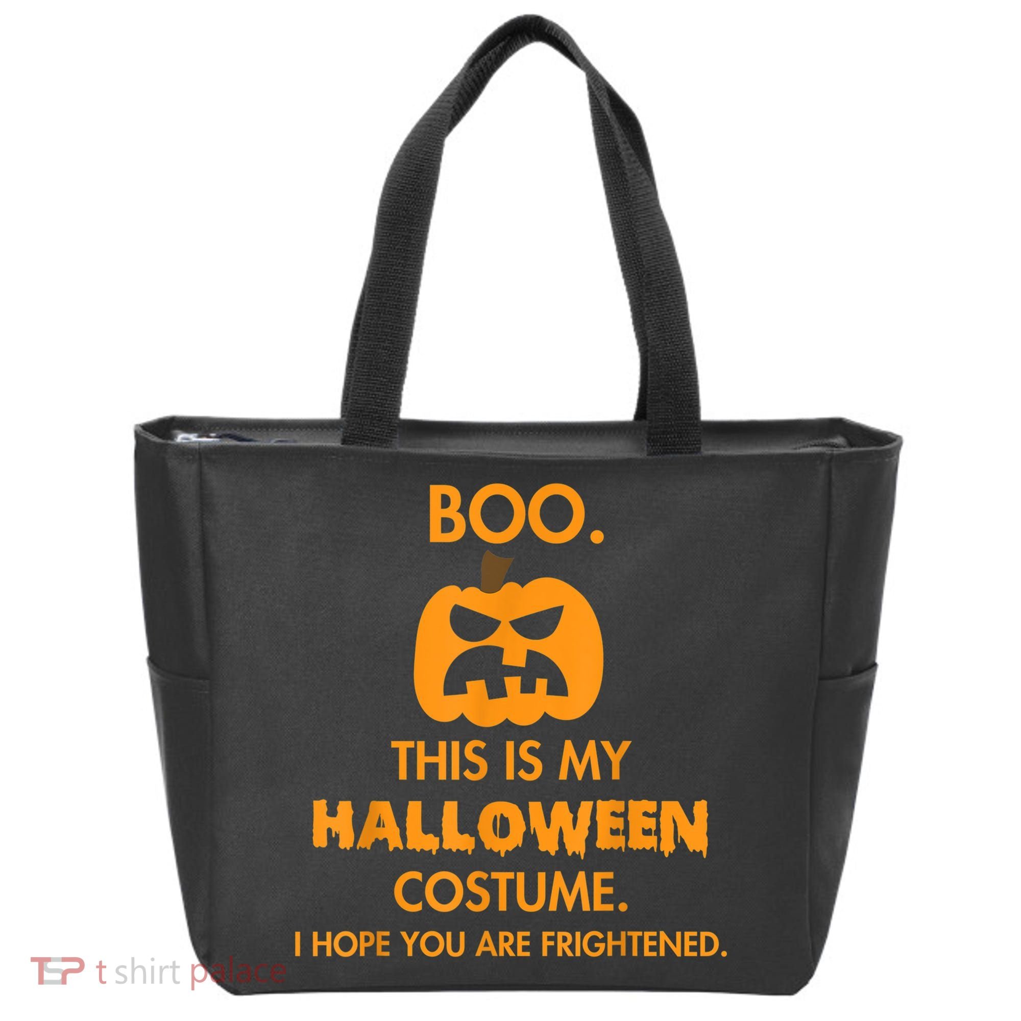 Boo Pumpkin Sarcastic Funny Halloween Costume Tote Bag