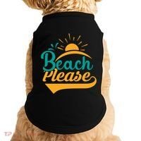 Beach Please Summer Sun Gift Doggie Tank thumb 0