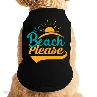 Beach Please Summer Sun Gift Doggie Tank