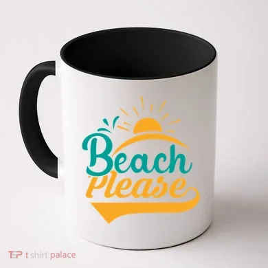 Beach Please Summer Sun Gift Coffee Mug