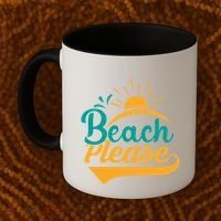 Beach Please Summer Sun Gift Coffee Mug thumb 2