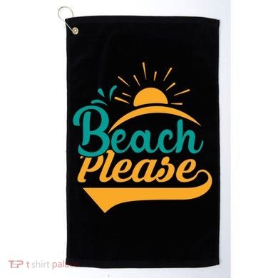 Beach Please Summer Sun Gift Golf Towel