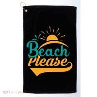 Beach Please Summer Sun Gift Golf Towel thumb 0