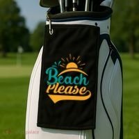 Beach Please Summer Sun Gift Golf Towel thumb 2
