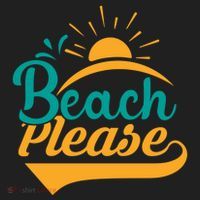 Beach Please Summer Sun Gift Golf Towel thumb 3