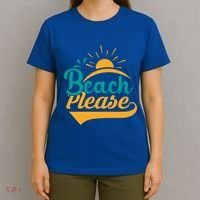 Beach Please Summer Sun Gift T-Shirt thumb 4