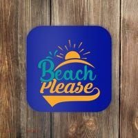 Beach Please Summer Sun Gift Coaster thumb 0