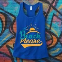 Beach Please Summer Sun Gift Women's Tank Top thumb 3