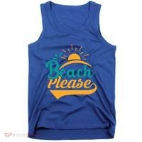 Beach Please Summer Sun Gift Tank Top thumb 0