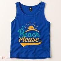 Beach Please Summer Sun Gift Tank Top thumb 2