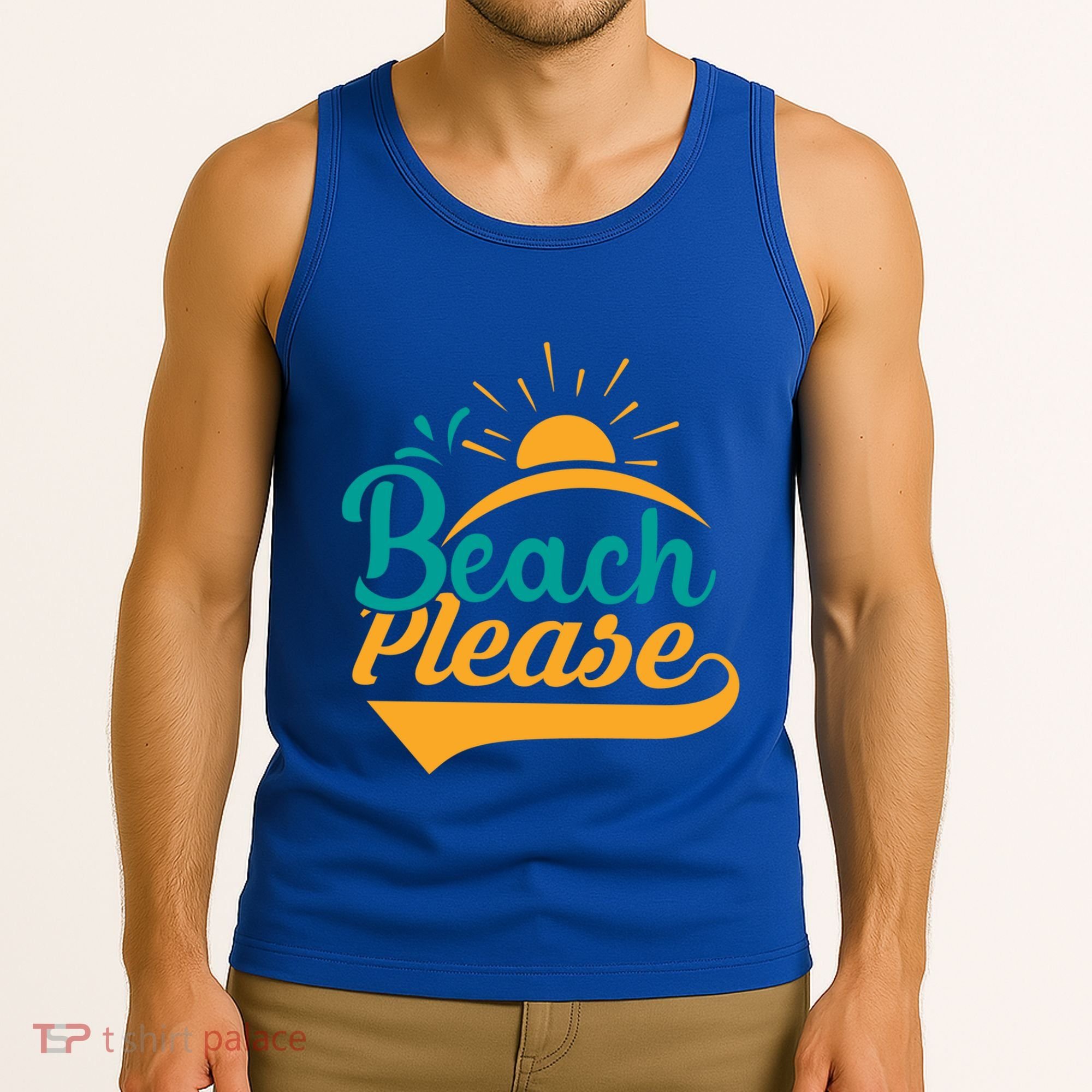 Beach Please Summer Sun Gift Tank Top