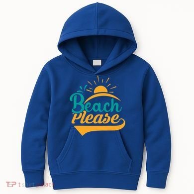 Beach Please Summer Sun Gift Kids Hoodie