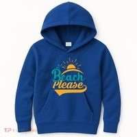 Beach Please Summer Sun Gift Kids Hoodie thumb 0