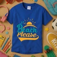 Beach Please Summer Sun Gift Kids T-Shirt thumb 3